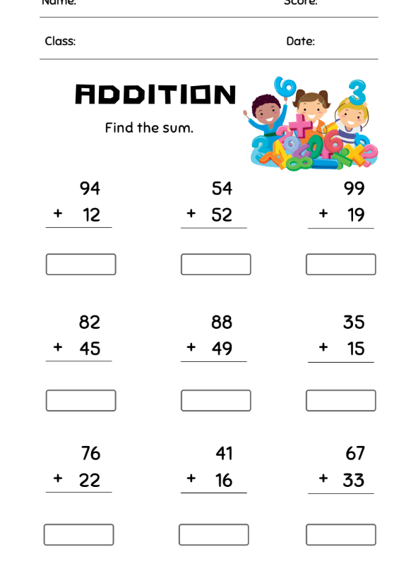 Numbers and counting sample 2